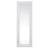 Espejo con marco blanco trabajado Milky 30x90 cm