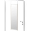 Espejo para puerta marco mdf color blanco 35x125cm
