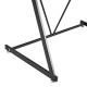 Mesa escritorio cristal templado estampado Lápices blanco y negro 77x50x79h cm