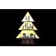 Arbol Navidad madera decoración luminosa luz led 12,5x3,5x30h cm