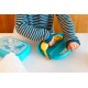 Recipiente para plátanos estampado infantil Delfines azul 22,3x9x5 cm