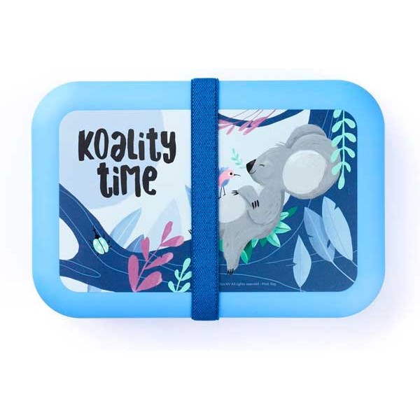 Fiambrera infantil azul Koala Tropical Teens Koality Time 21x14x5h cm