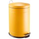 Papelera metal Step amarillo mostaza 20 litros