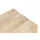 Consola rectangular acero y madera de mango 2 cajones tallados 100x35x90h cm