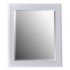 Espejo de pared marco blanco con cordón 50x60 cm ext. 57x67h cm
