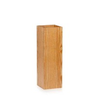 Paraguero madera sauce cuadrado Andrea House 16x16x50h cm