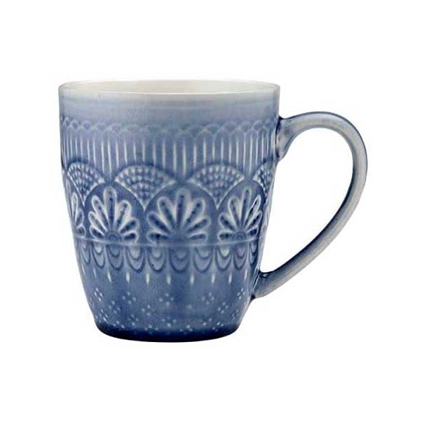 Mug gres 100% premium con esmalte azul claro Ladelle Nadia 10x8,5h cm