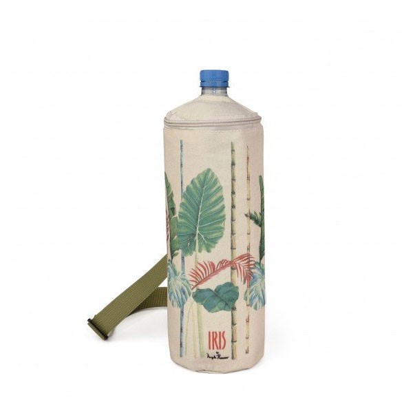 Portabotellas isotérmica bottle bag Bali estampado hojas palmeras 1,5 litros